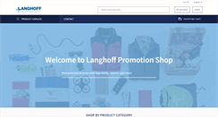 Desktop Screenshot of langhoffshop.com
